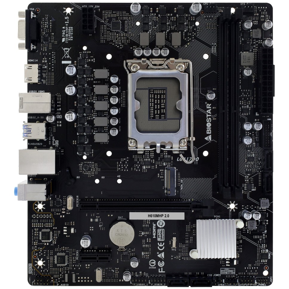 Biostar H610MHP 2.0                  (H610,S1700,mATX,DDR4)