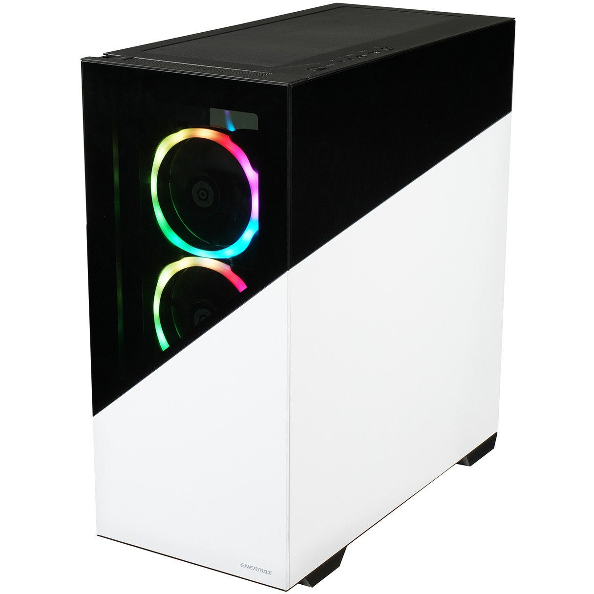 Enermax PC Case K8 RGB Tempered Glass Mid-Tower ATX WHITE