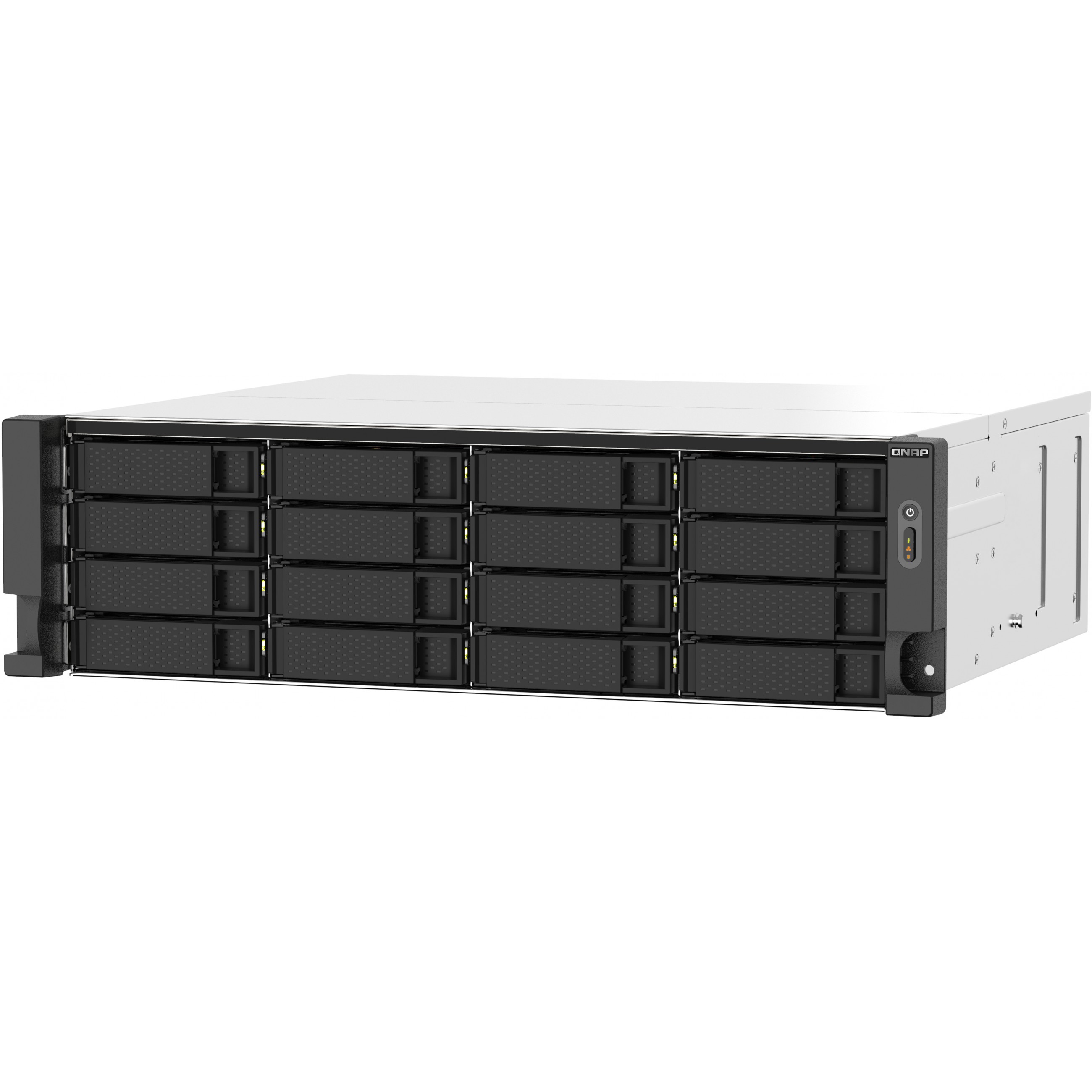 QNAP TS-1673AU-RP-16G NAS & Speicherserver Rack (3U) Ryzen Embedded V1500B 16 GB DDR4 QNAP QTS Schwarz, Grau