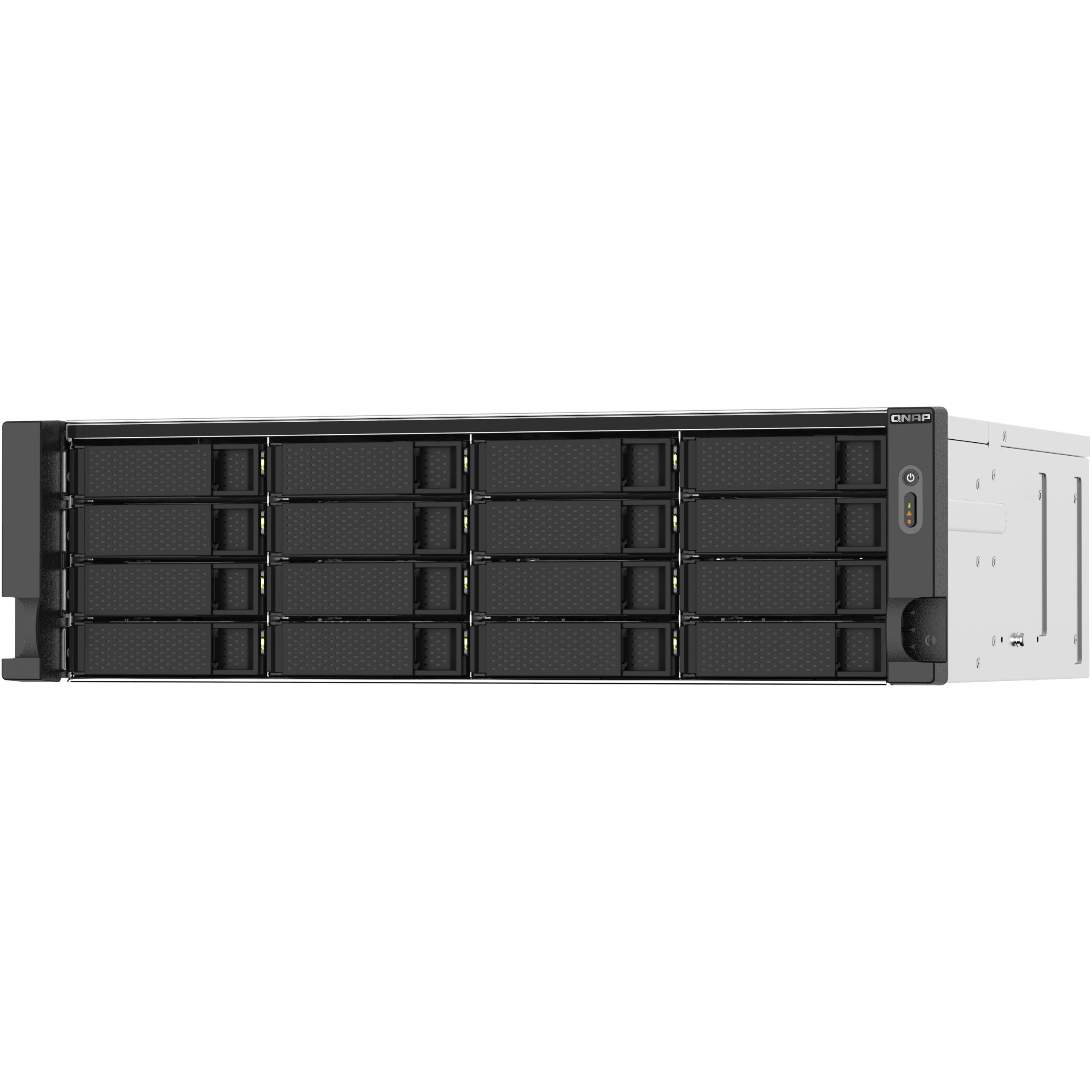 QNAP TS-1673AU-RP-16G NAS & Speicherserver Rack (3U) Ryzen Embedded V1500B 16 GB DDR4 QNAP QTS Schwarz, Grau