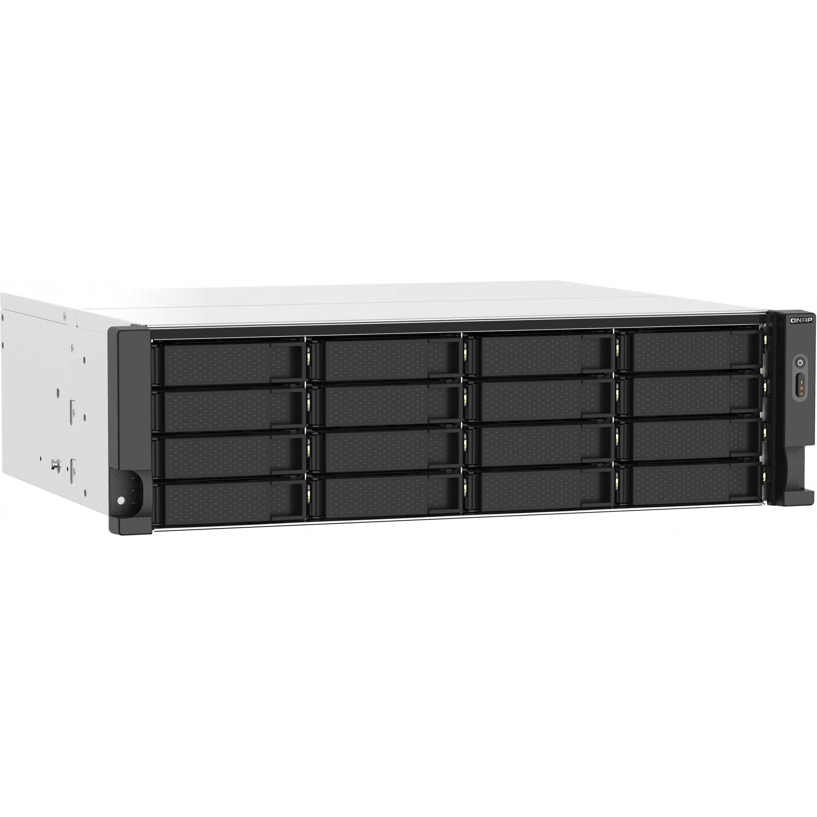 QNAP TS-1673AU-RP-16G NAS & Speicherserver Rack (3U) Ryzen Embedded V1500B 16 GB DDR4 QNAP QTS Schwarz, Grau