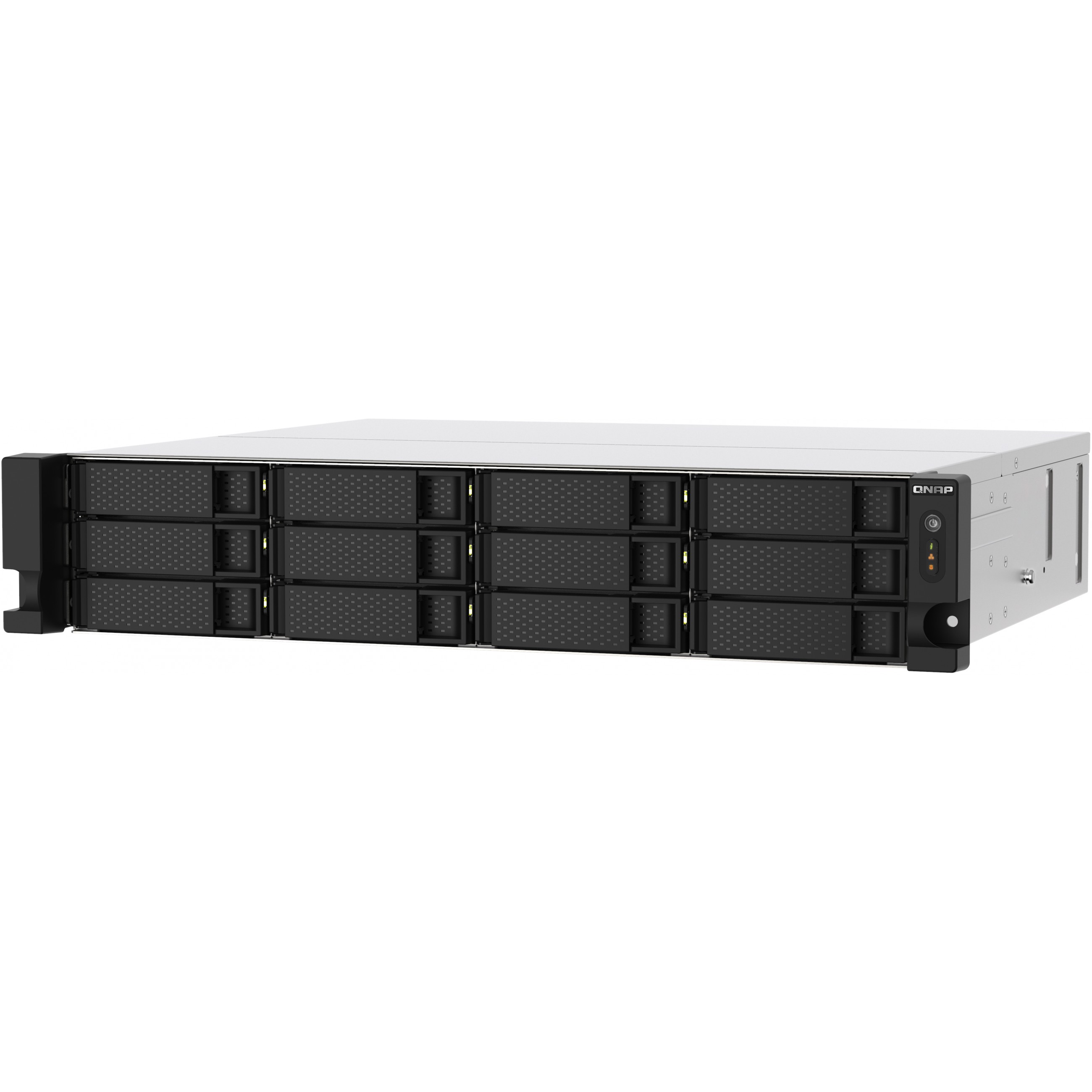 QNAP TS-1273AU-RP-8G NAS & Speicherserver Rack (2U) Ryzen Embedded V1500B 8 GB DDR4 QNAP QTS Aluminium, Schwarz
