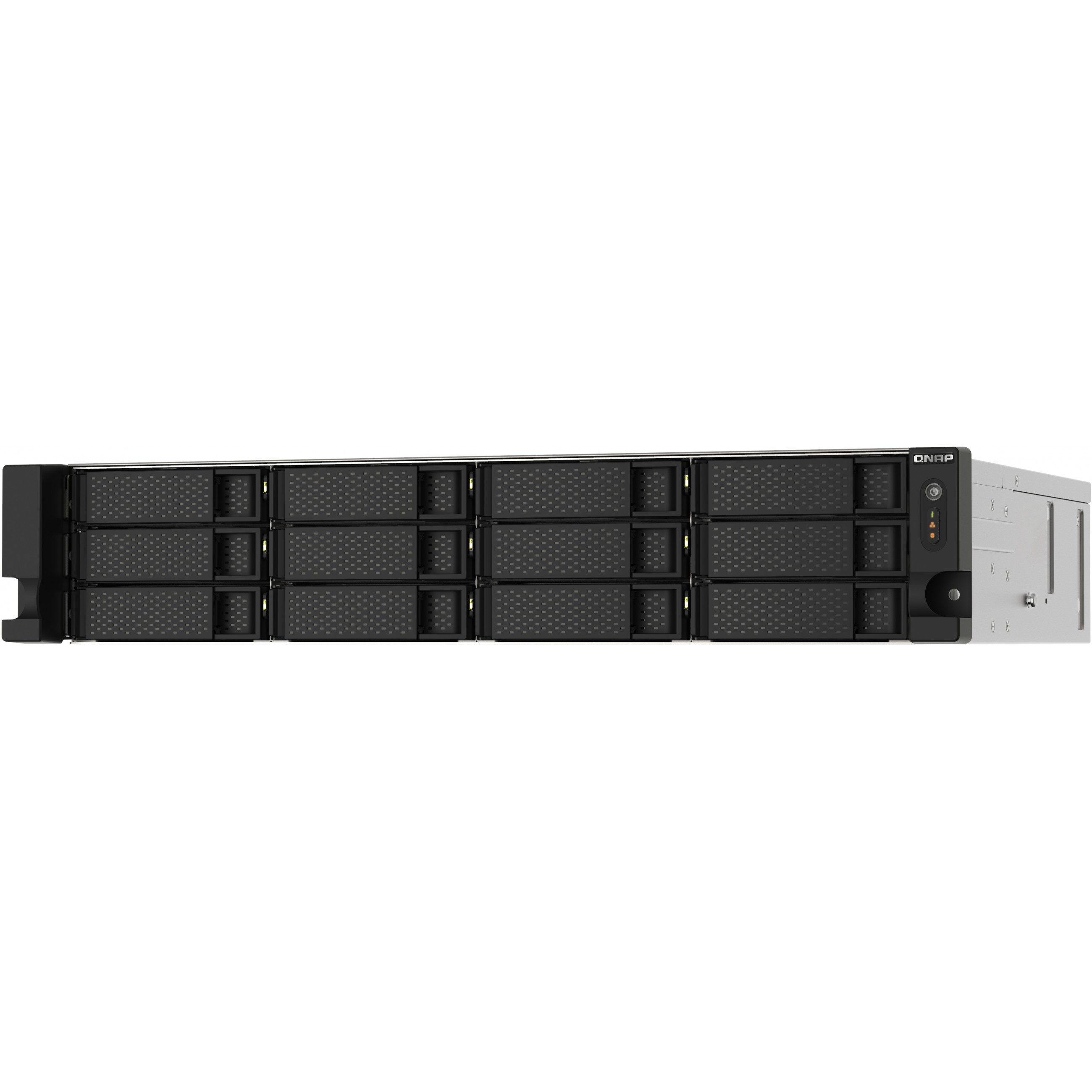 QNAP TS-1273AU-RP-8G NAS & Speicherserver Rack (2U) Ryzen Embedded V1500B 8 GB DDR4 QNAP QTS Aluminium, Schwarz