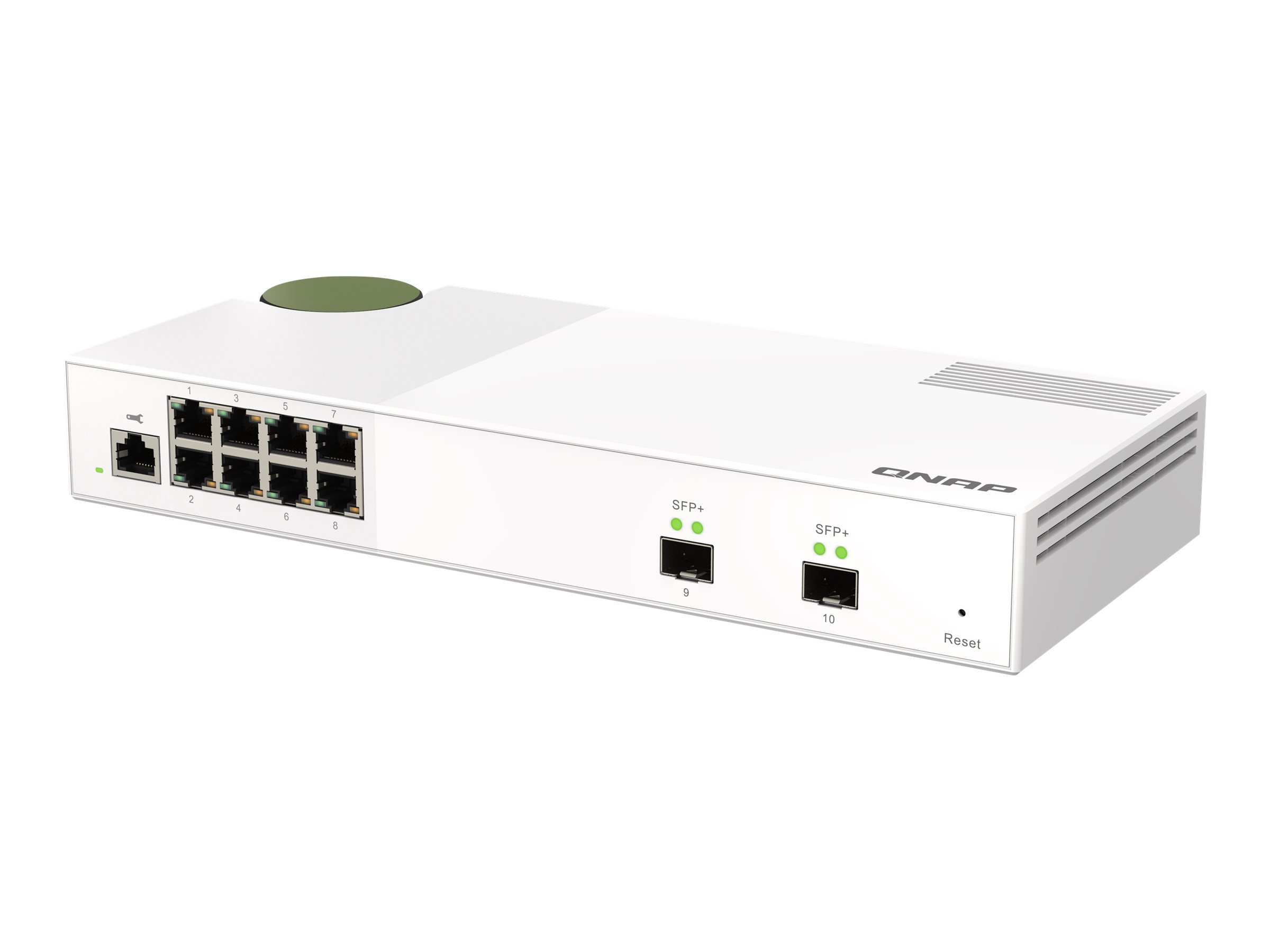 QNAP QSW-M2108-2S Netzwerk-Switch Managed L2 2.5G Ethernet (100/1000/2500) Grau
