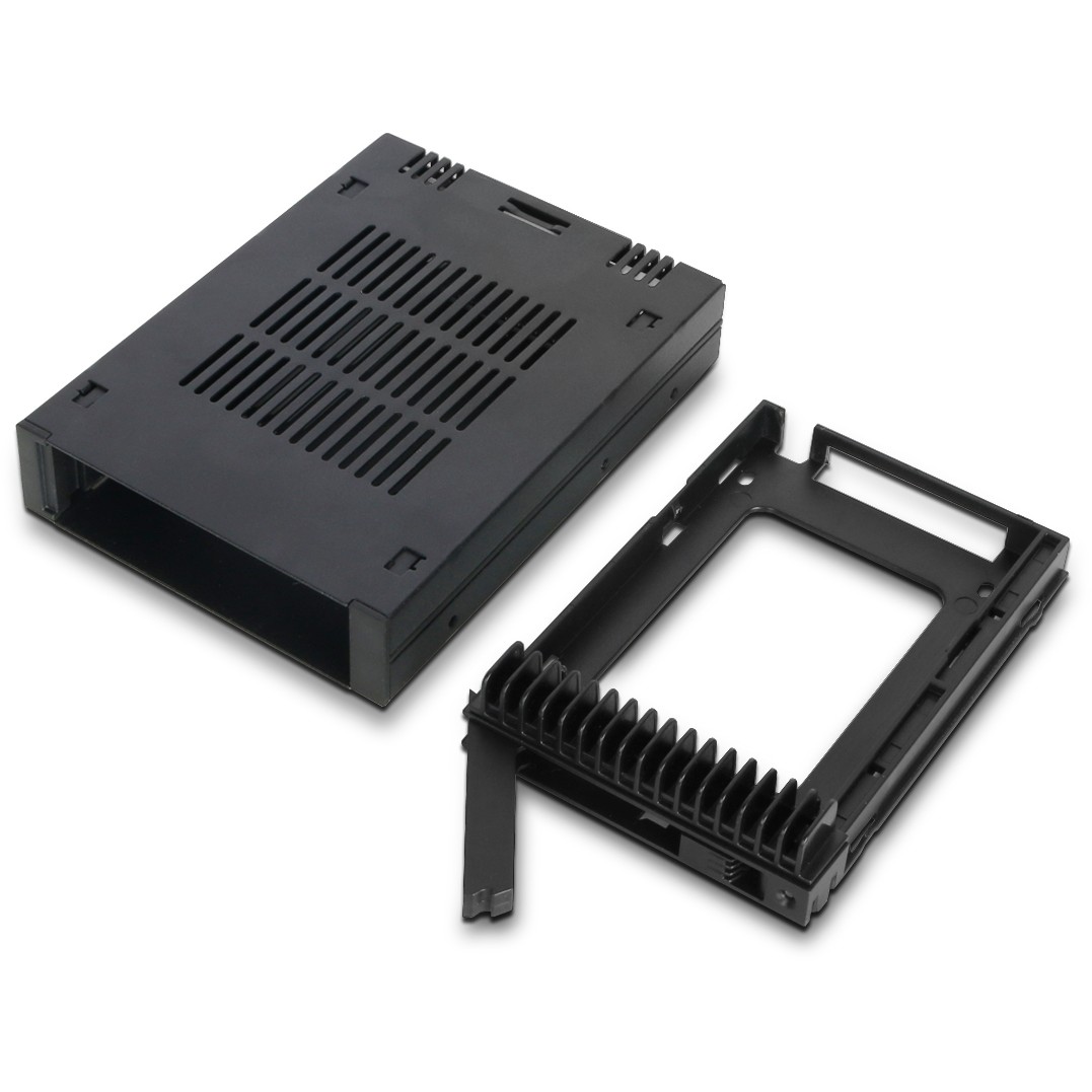 IcyDock 1x2.5 SATA/SAS in 1x3.5 bay mobile rack screwless