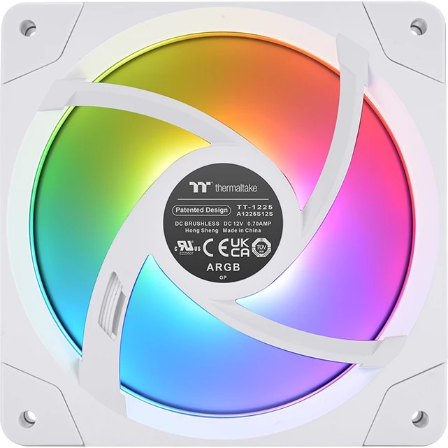 140mm Thermaltake SWAFAN EX14 ARGB PC Cooling Fan White TT Premium Edition 3 Fan Pack