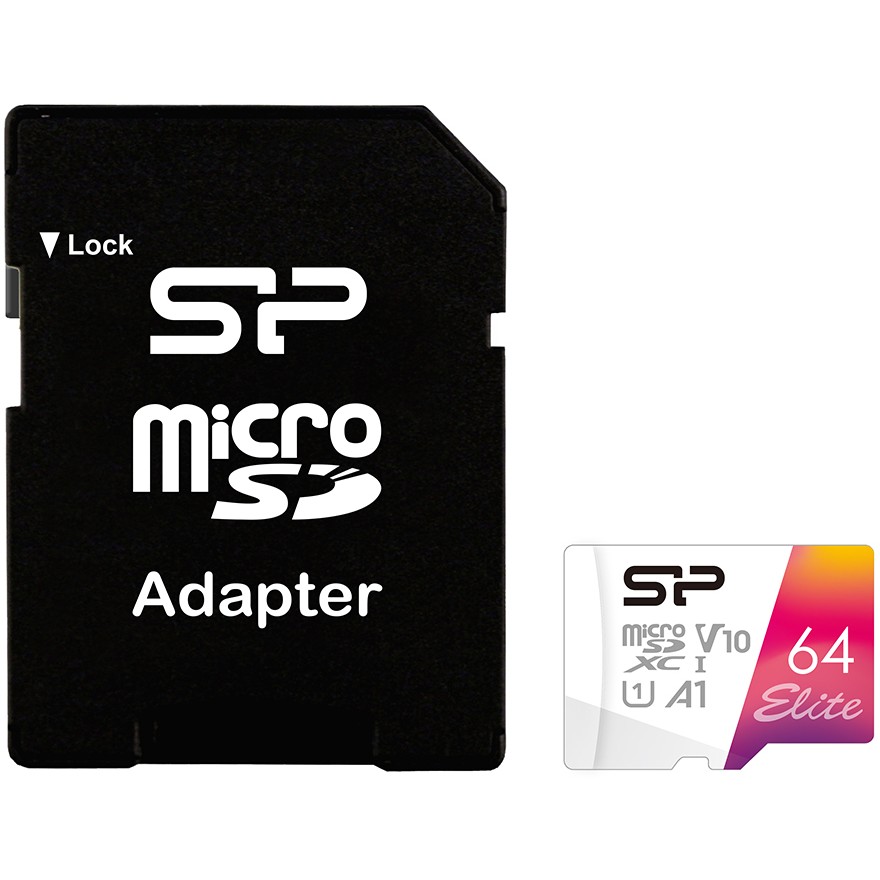 Silicon Power MicroSD Card 64GB UHS-1 Elite/CL.10 ink.AdNEU