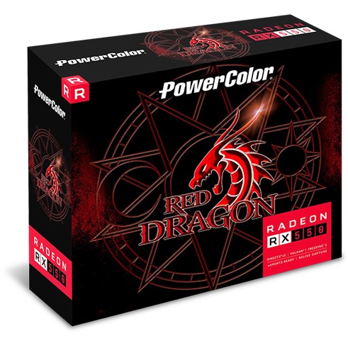 Powercolor RX550 Red Dragon         4GB GDDR5 HDMI DVI