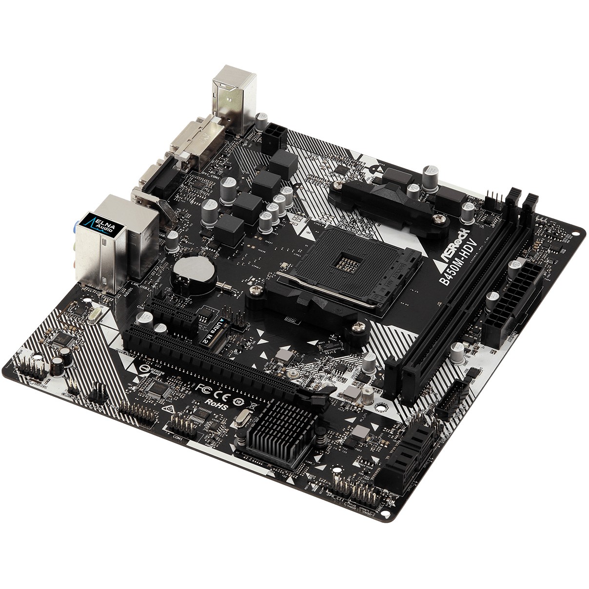 ASRock B450M-HDV R4.0            AM4 mATX VGA/HDMI/DVI  DDR4 retail