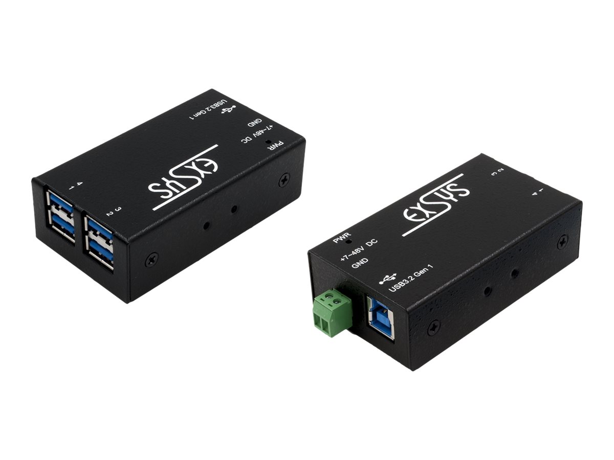 EXSYS EX-1181HMS 4 Port USB  3.2 Gen1 HUB mit15KV ESD Überspannungsschutz