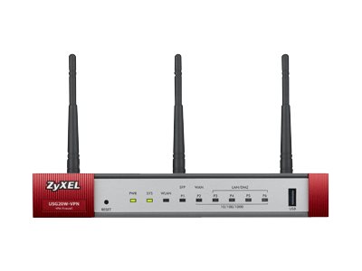 Zyxel USG20W-VPN-EU0101F WLAN-Router Gigabit Ethernet Dual-Band (2,4 GHz/5 GHz) Grau, Rot