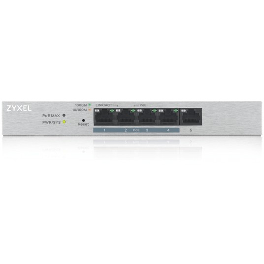 ZYXEL GS1200-5HPv2 Fanless Desktop Sw.