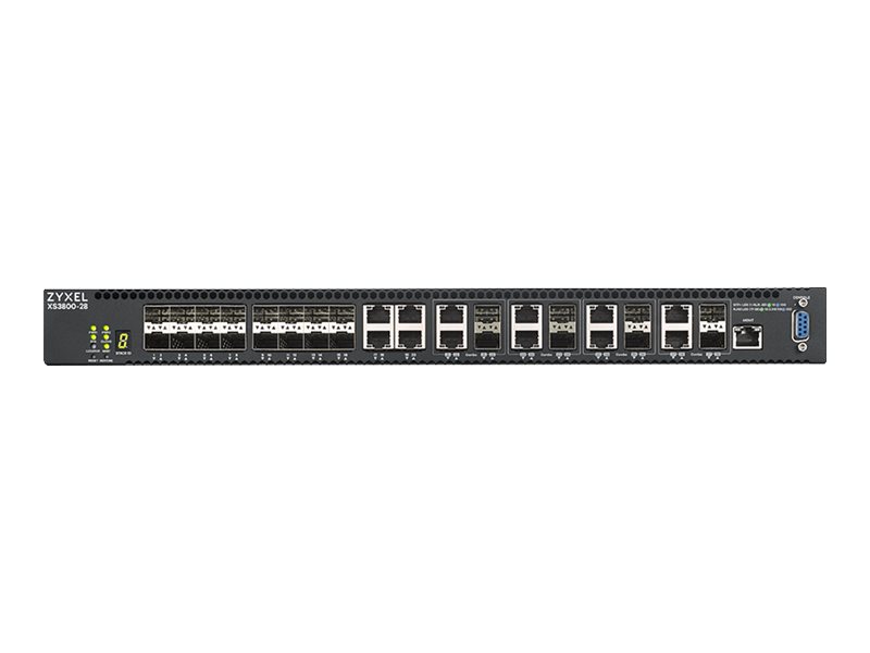 Zyxel XS3800-28 Managed L2+ 10G Ethernet (100/1000/10000) Schwarz