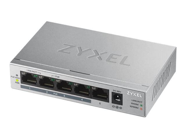 Zyxel Switch  5x GE GS1005 PoE+