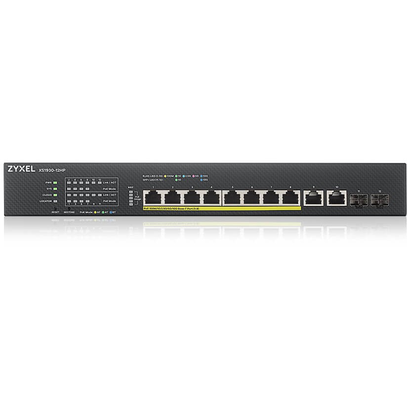 Zyxel Switch 12x GE XS1930-12HP Multi GB Switch POE++ 19