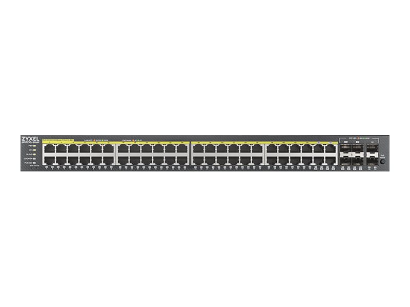 Zyxel GS2220-50HP-EU0101F Netzwerk-Switch Managed L2 Gigabit Ethernet (10/100/1000) Power over Ethernet (PoE) Schwarz