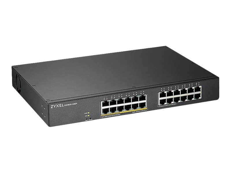 Zyxel Switch 24x GE GS1900-24EP 12x PoE+ Ports.130W  Managed