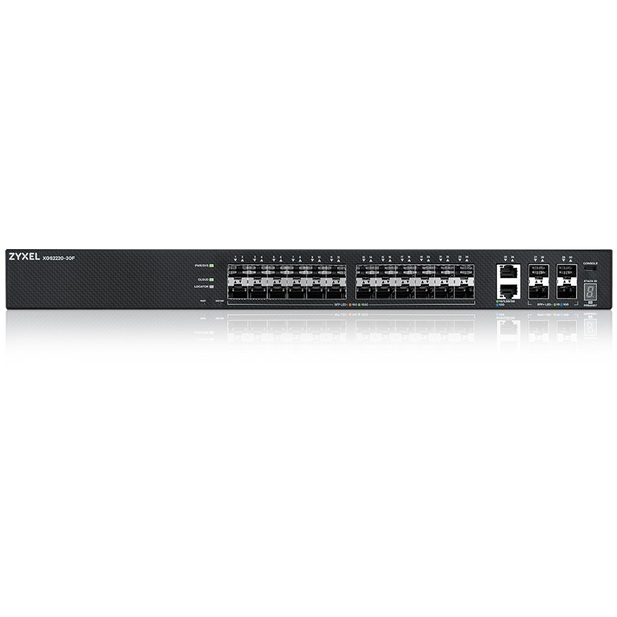 Zyxel XGS2220-30F Layer3 Access Switch, 24x1G SFP, 2x10Multi