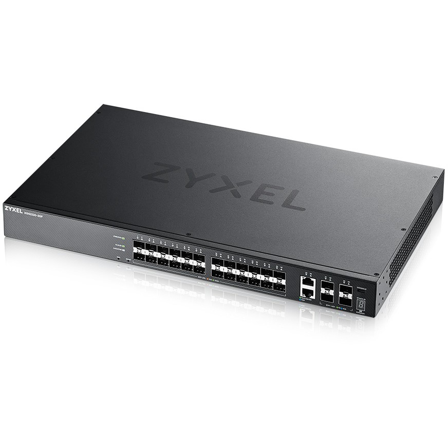 Zyxel XGS2220-30F Layer3 Access Switch, 24x1G SFP, 2x10Multi
