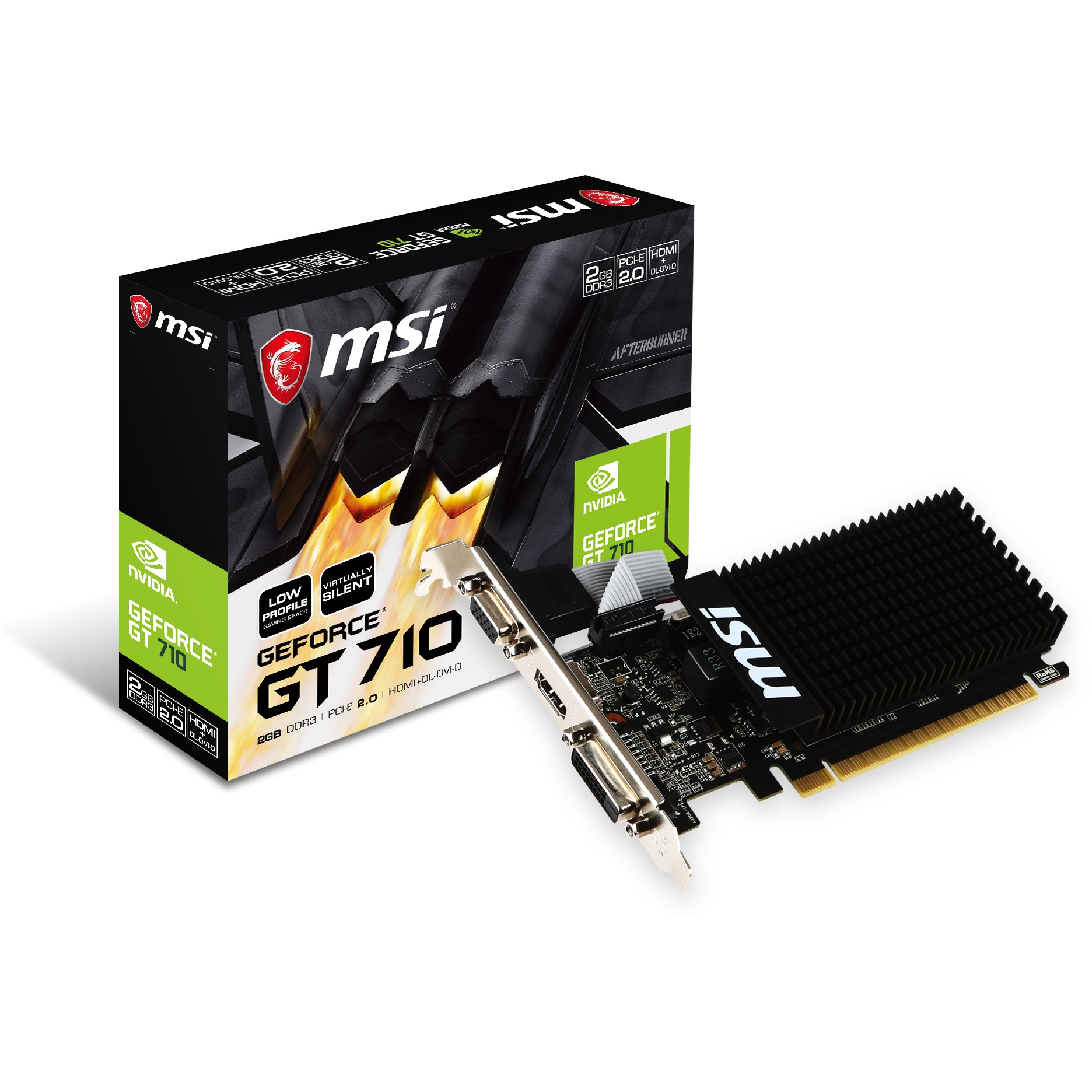 MSI GT710-2GD3H/LP             2GB GDDR3 HDMI VGA DVI passiv