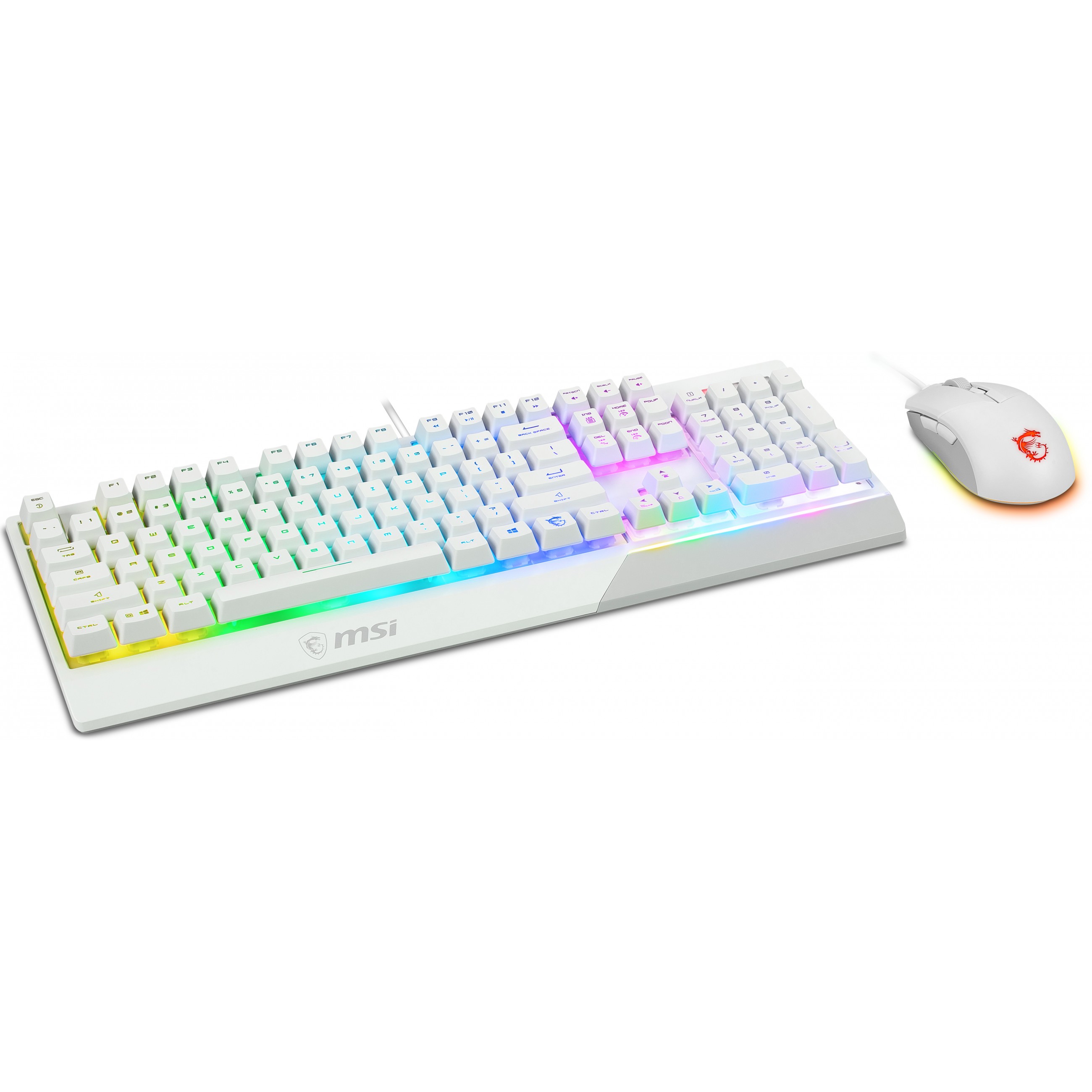 MSI S11-04DE305-CLA Tastatur Maus enthalten Gaming USB QWERTZ Deutsch Weiß
