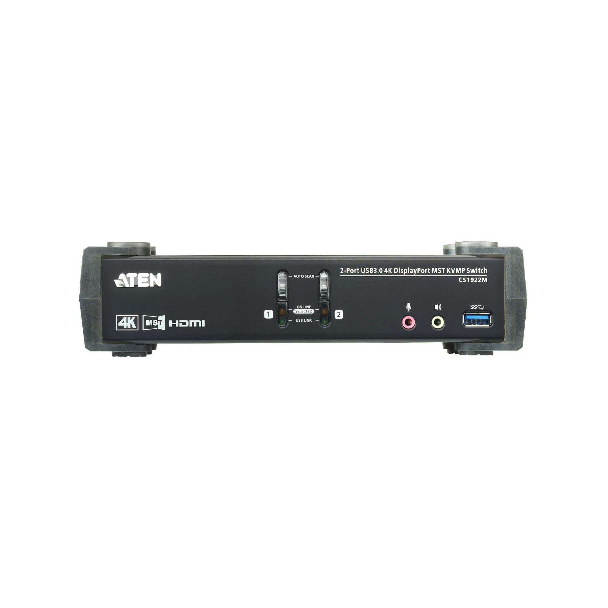 ATEN CS1922M 2-Port USB 3.0 4K DisplayPort MST KVM Switch