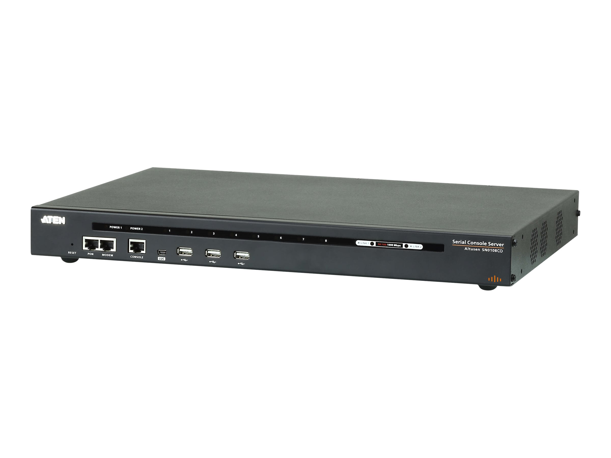 ATEN SN0108CO 8-Port Serieller Konsolen Server mit Dual-Strom/LAN