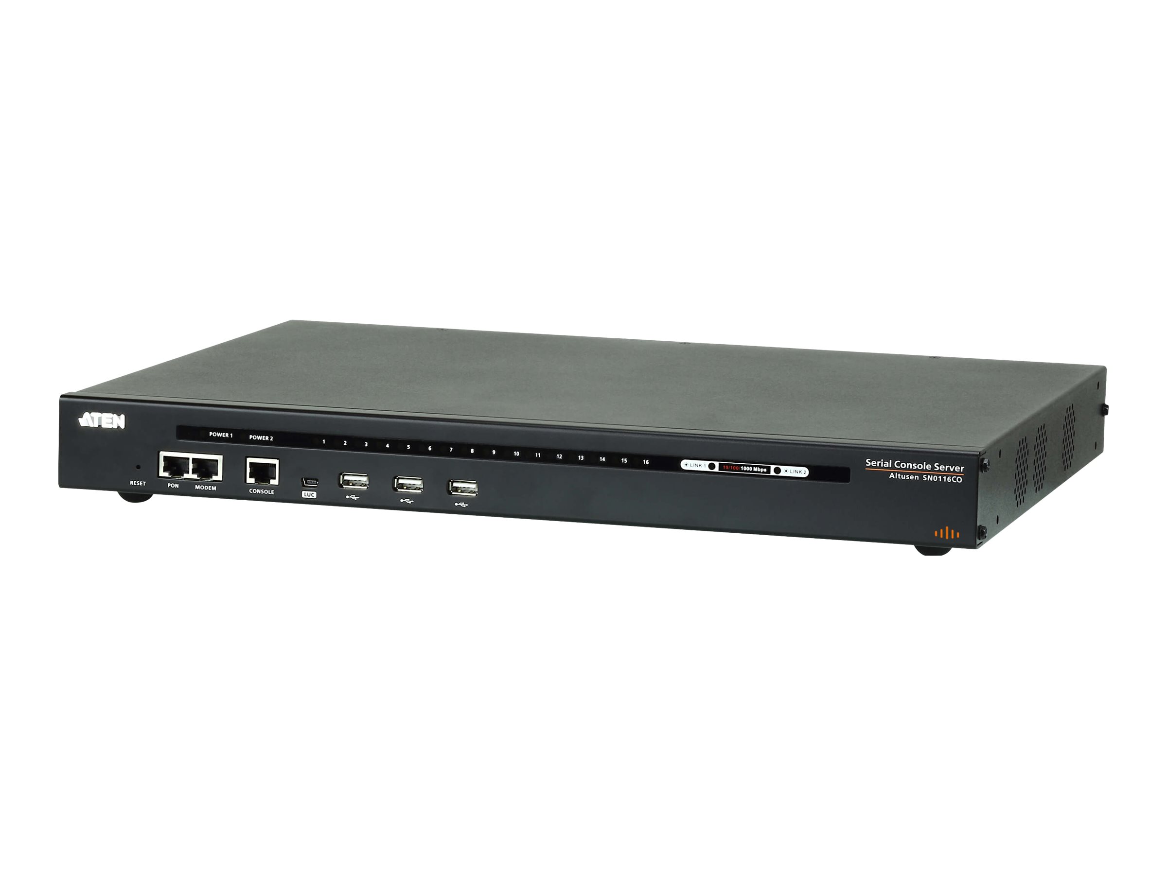 ATEN SN0116CO 16-Port Serieller Konsolen Server mit Dual-Strom/LAN