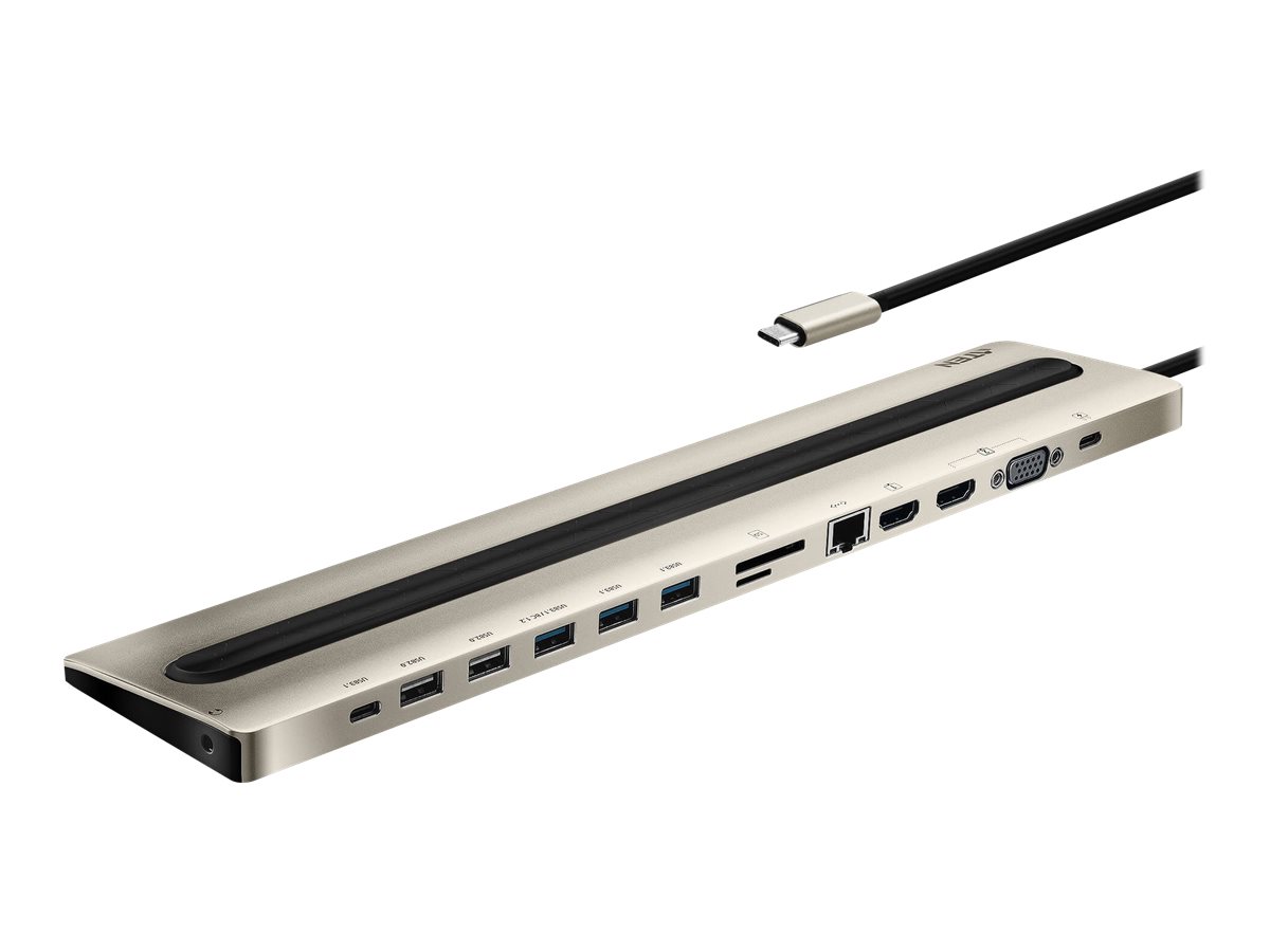 ATEN UH3237 USB-C Multiport Dock mit Power Passthrough
