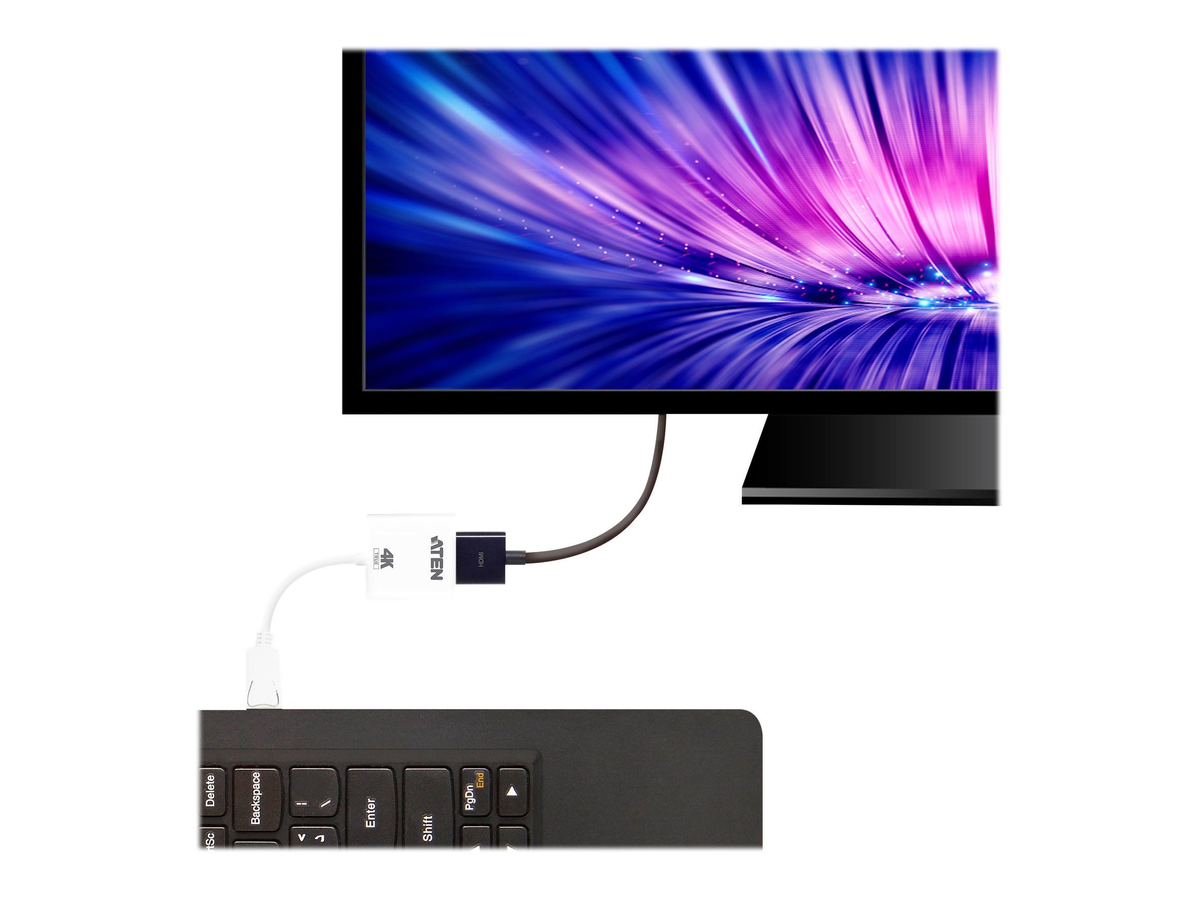 ATEN VC986B DisplayPort to True 4K HDMI Adapter