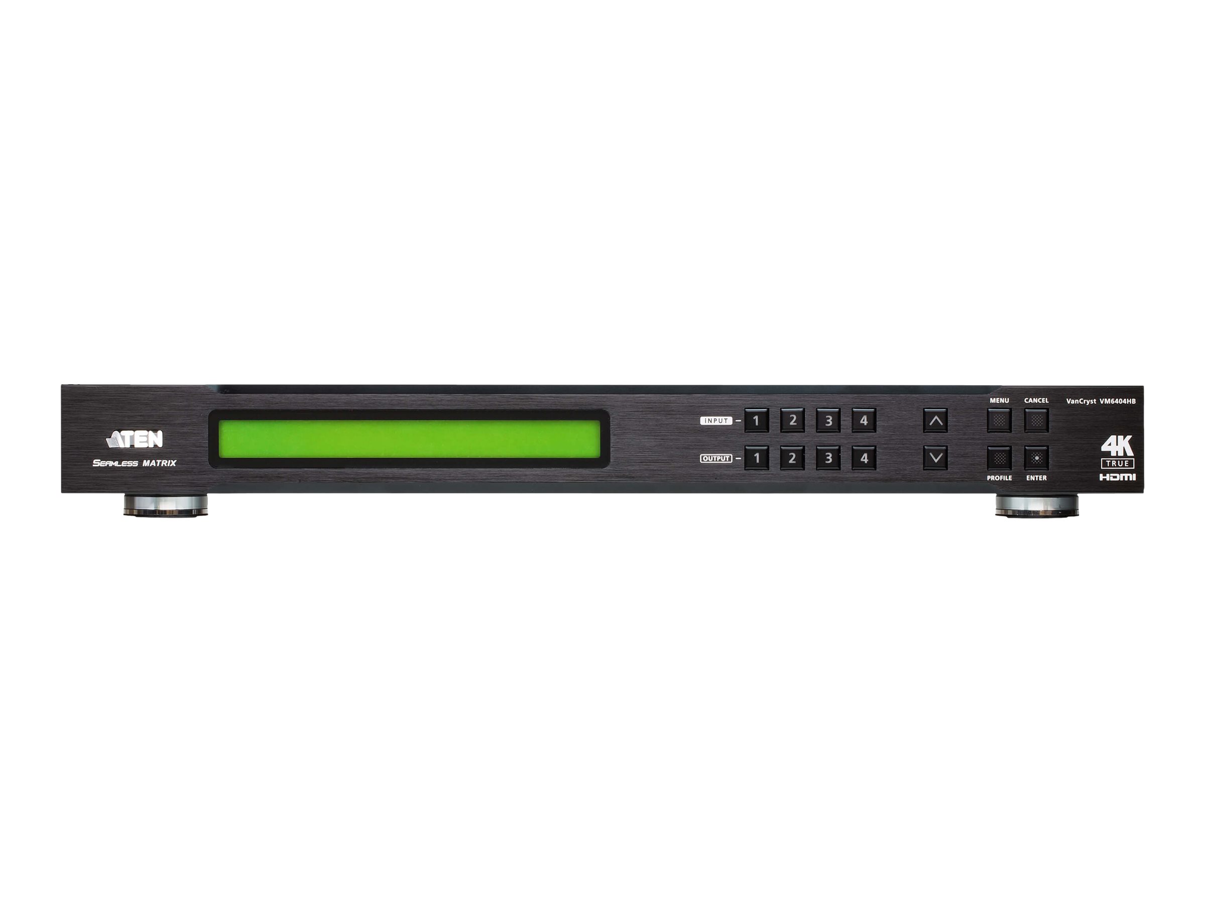ATEN VM6404HB 4 x 4 True 4K HDMI Matrix Switch mit Scaler