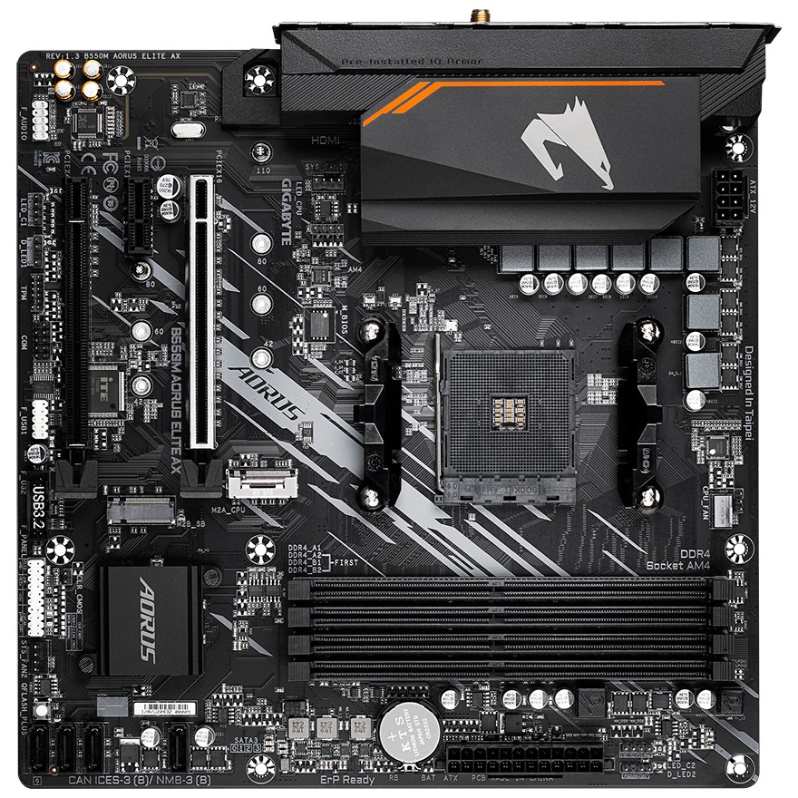 GIGABYTE B550M AORUS ELITE AX motherboard