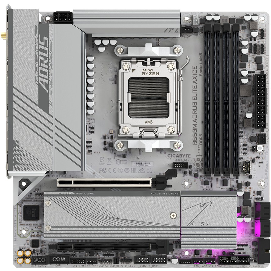 GIGABYTE B650M A ELITE AX ICE AM5
