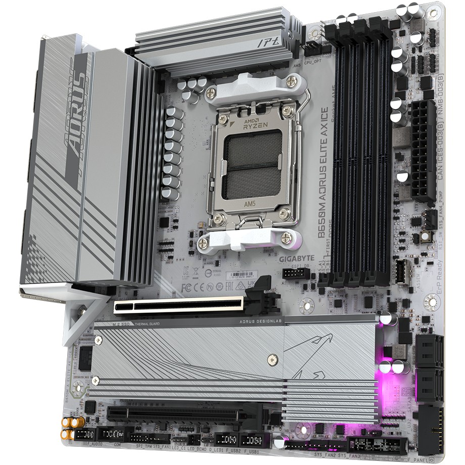GIGABYTE B650M A ELITE AX ICE AM5
