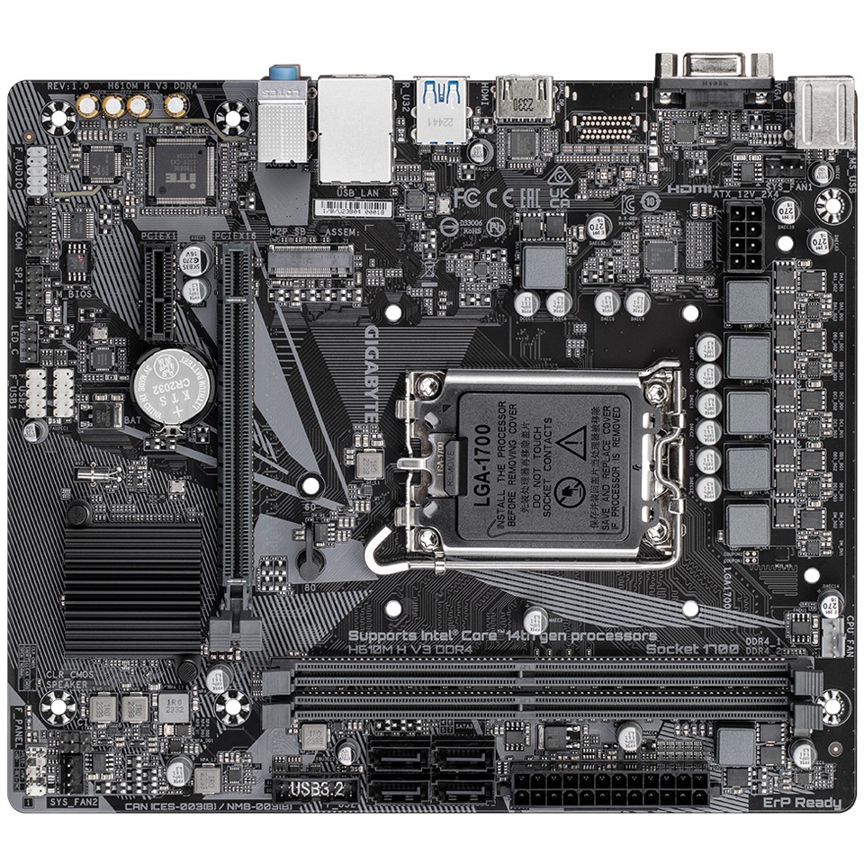 GIGABYTE H610M H V3 DDR4 motherboard