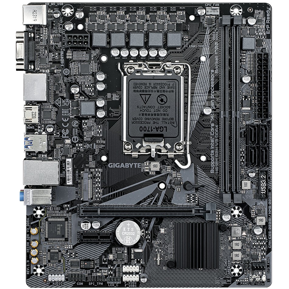 GIGABYTE H610M S2H V3 DDR4 motherboard