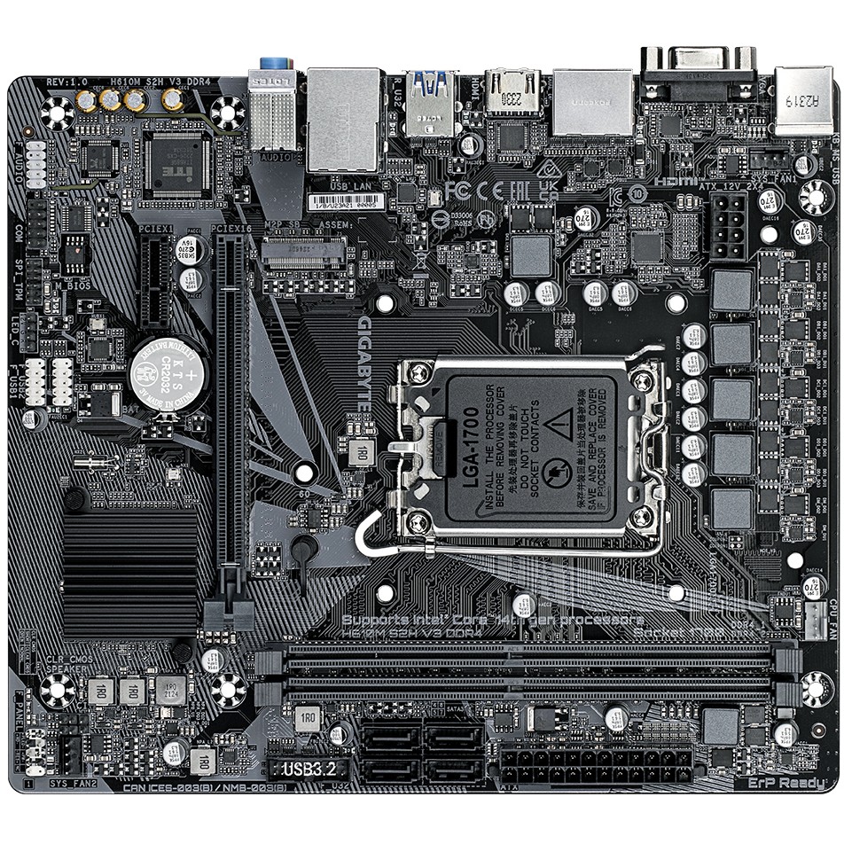 GIGABYTE H610M S2H V3 DDR4 motherboard