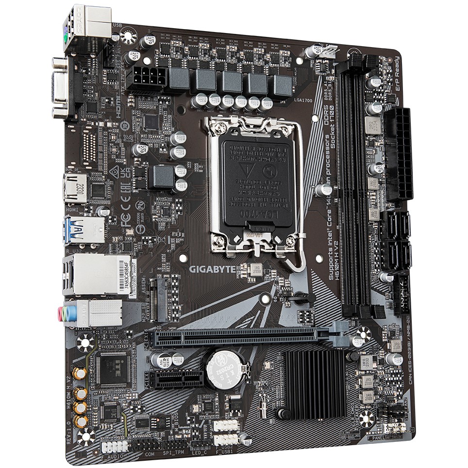 GIGABYTE H610M H V2 Motherboard Intel H610 Express LGA 1700 micro ATX