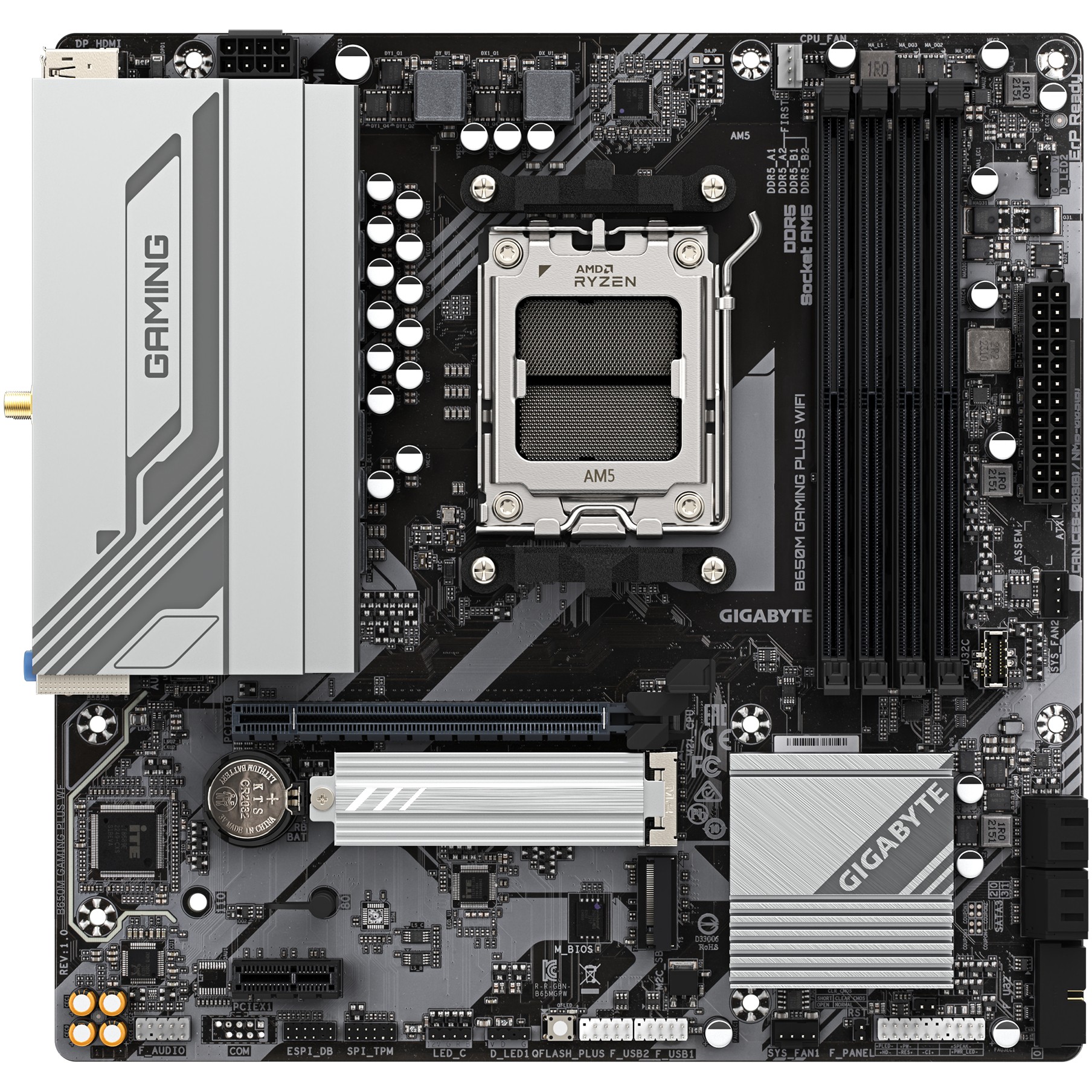 GIGABYTE B650M GAMING PLUS WF AM5 MB