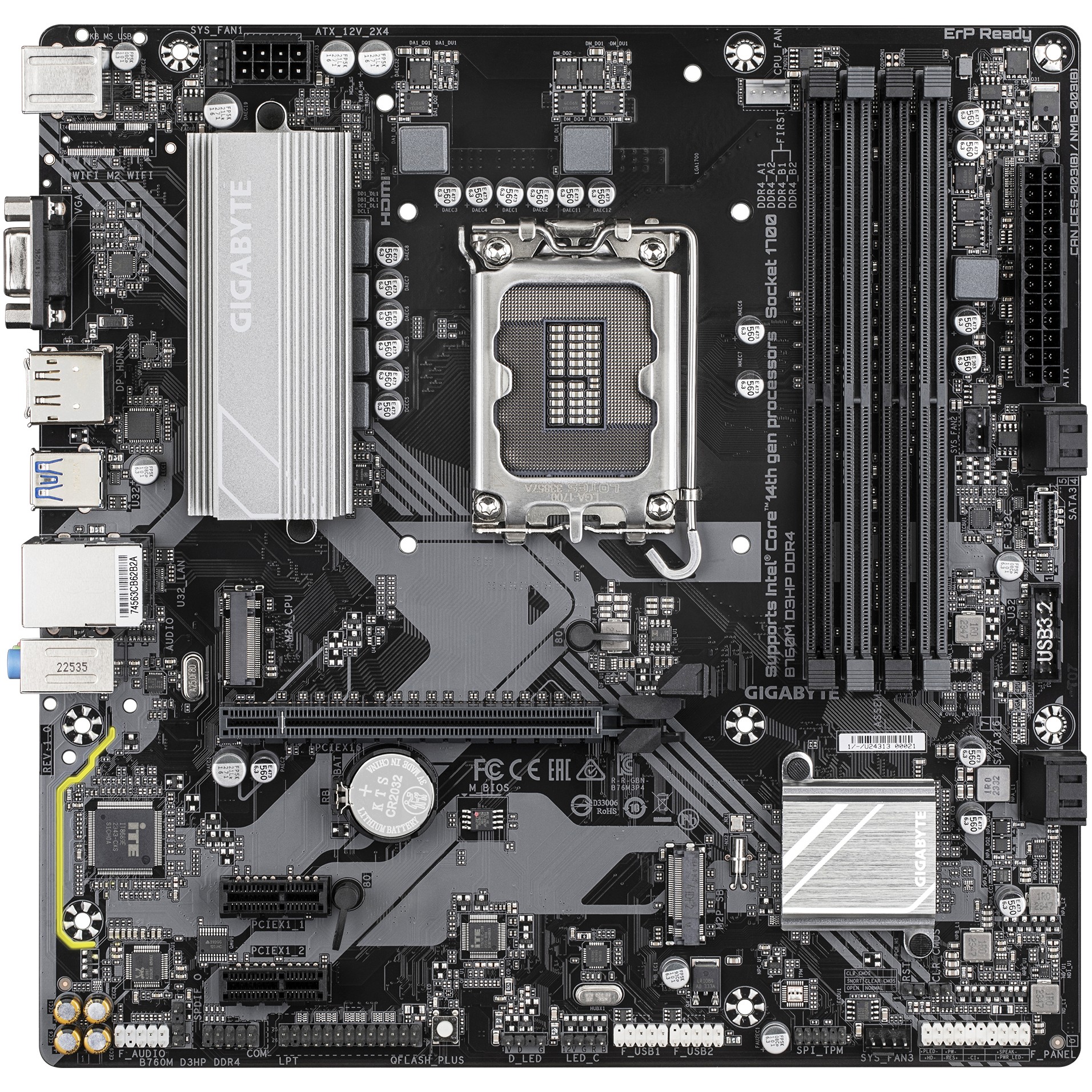 Gigabyte B760M D3HP DDR4             (B760,S1700,mATX,DDR4)