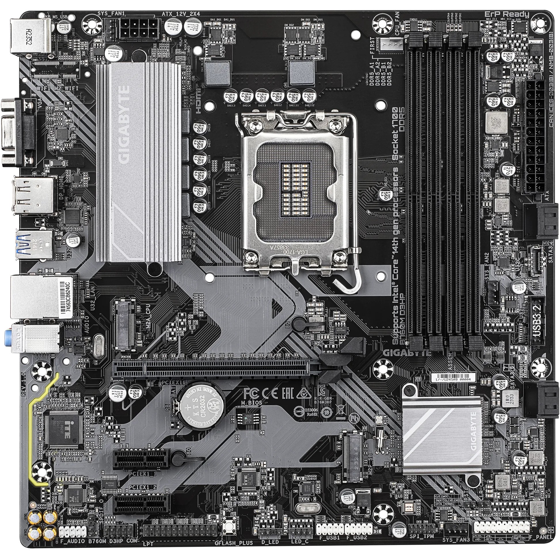 Gigabyte B760M D3HP                  (B760,S1700,mATX,DDR5)