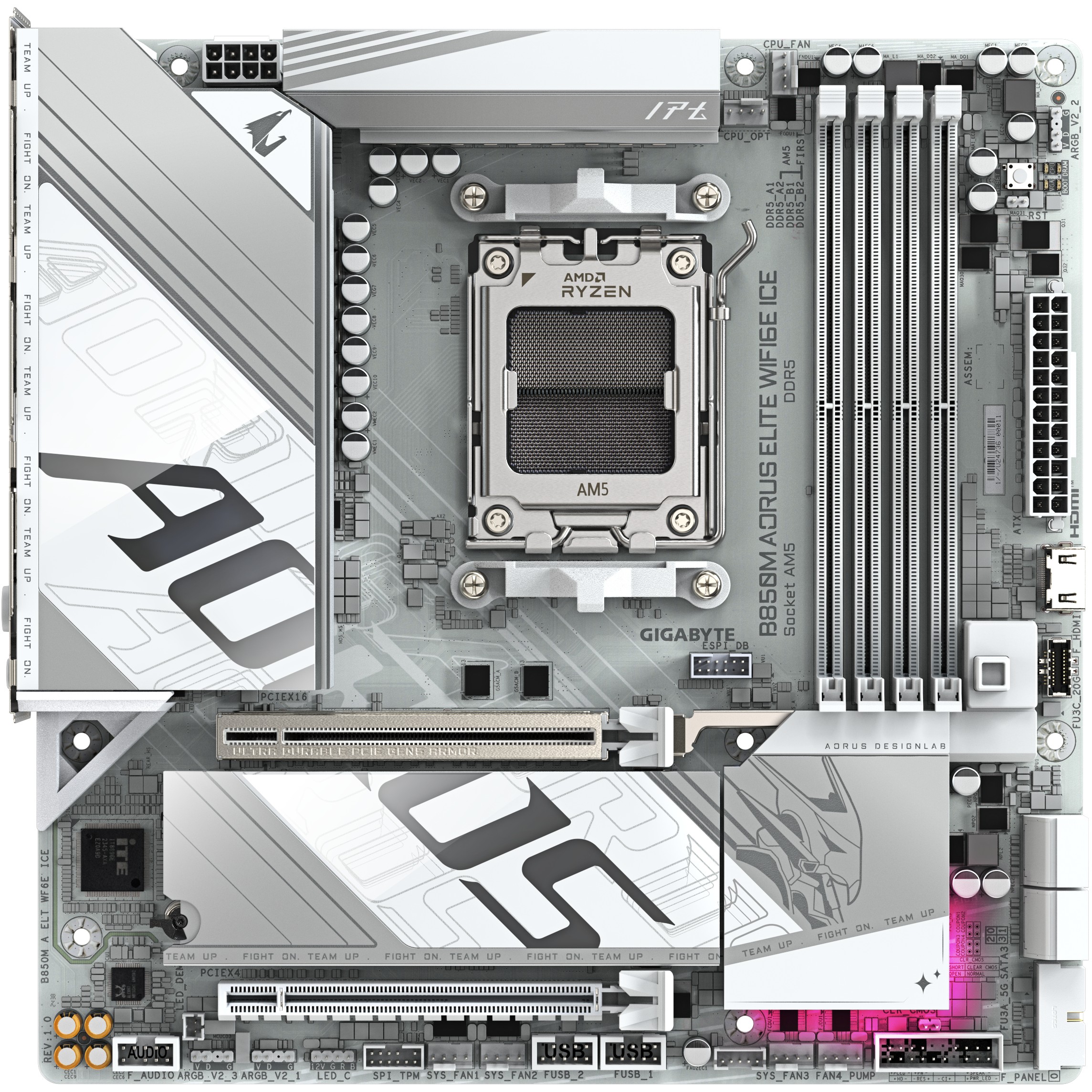 GIGABYTE B850M A ELT WF6E ICE AM5 MB