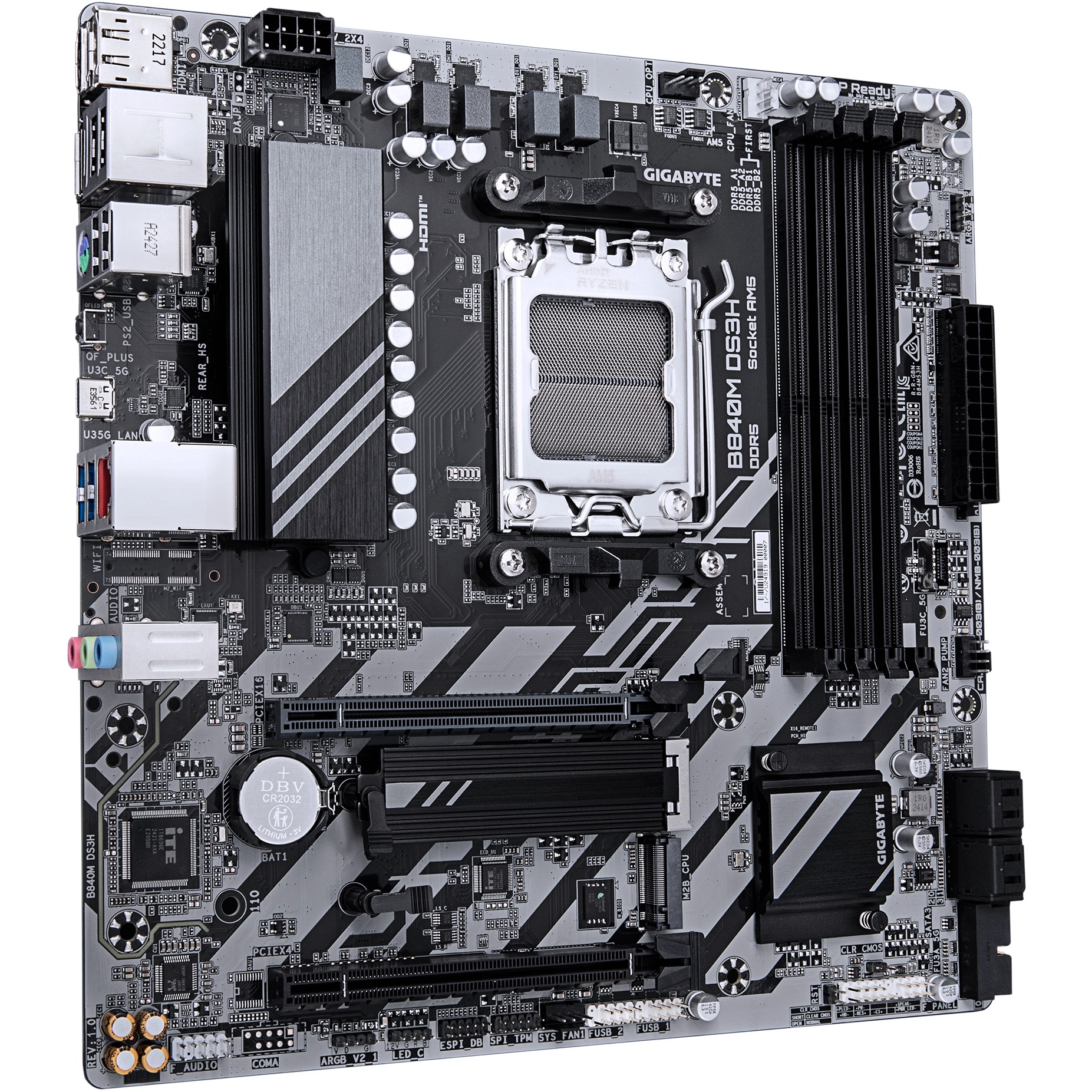 Gigabyte B840M DS3H                  (B840,AM5,mATX,DDR5)