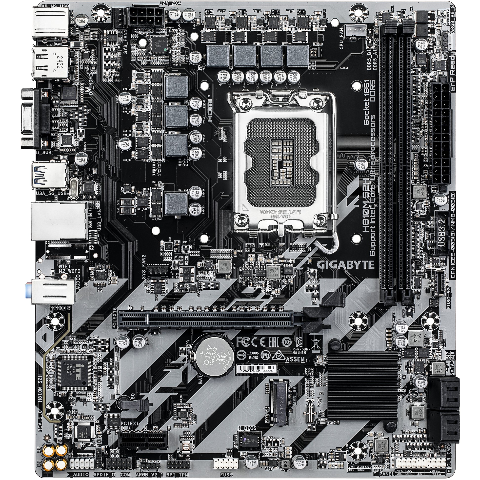 GIGABYTE H810M S2H LGA1851 MB