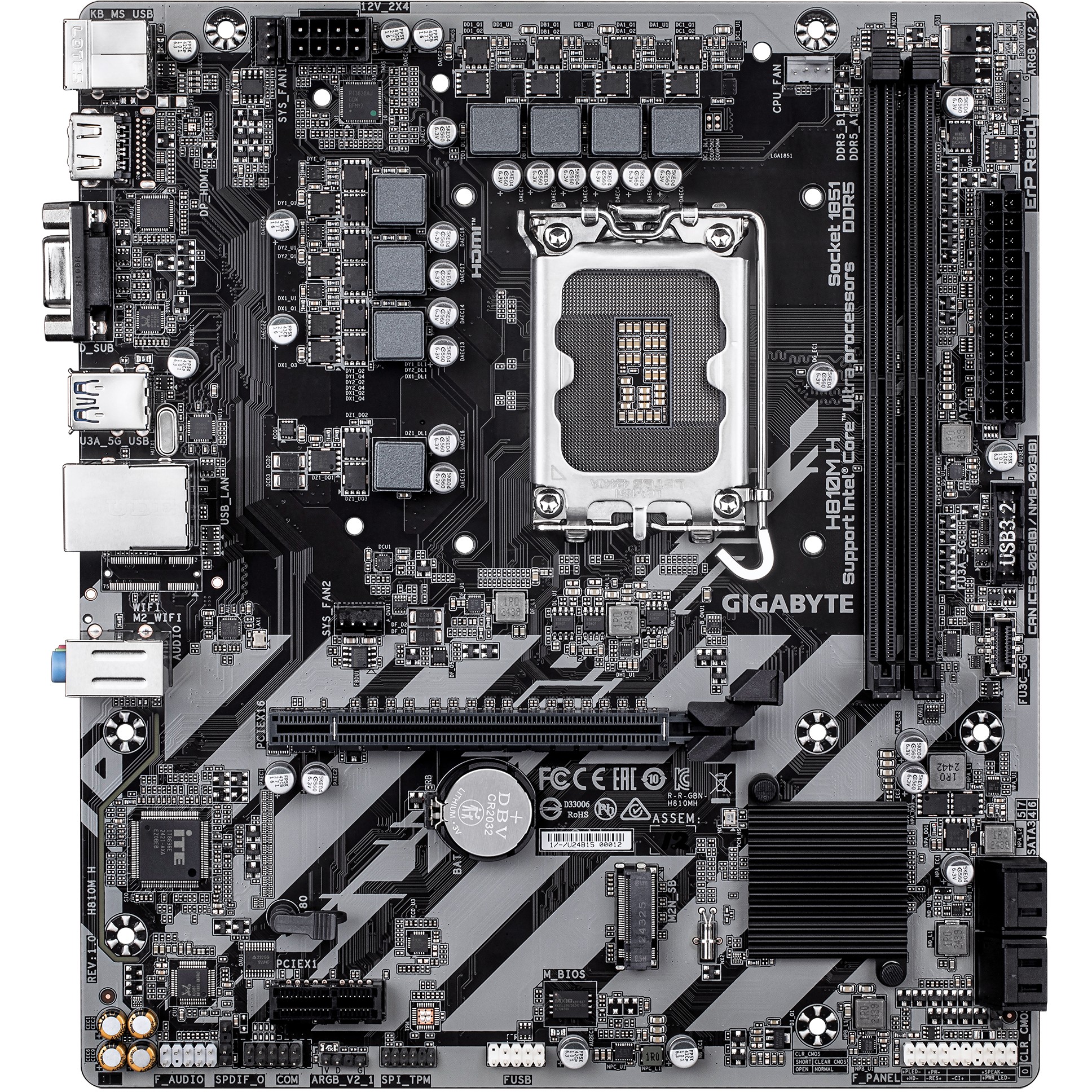 GIGABYTE H810M H LGA1851 MB