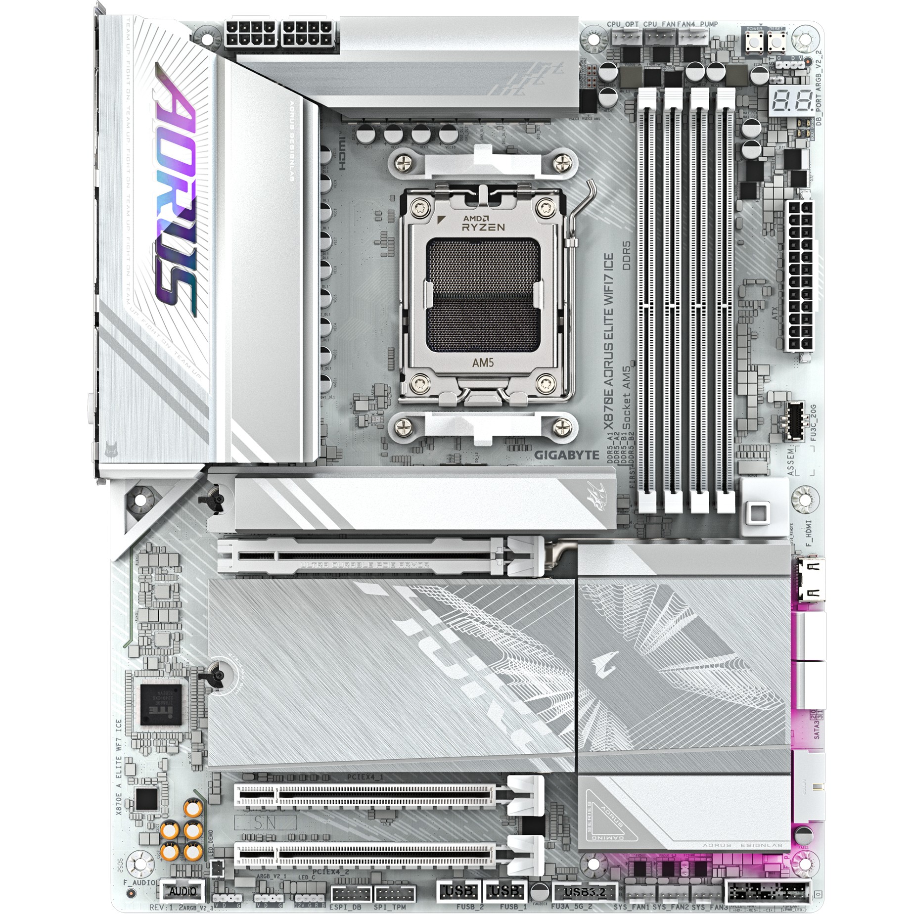GIGABYTE X870E A ELITE WF7 ICE AM5 MB