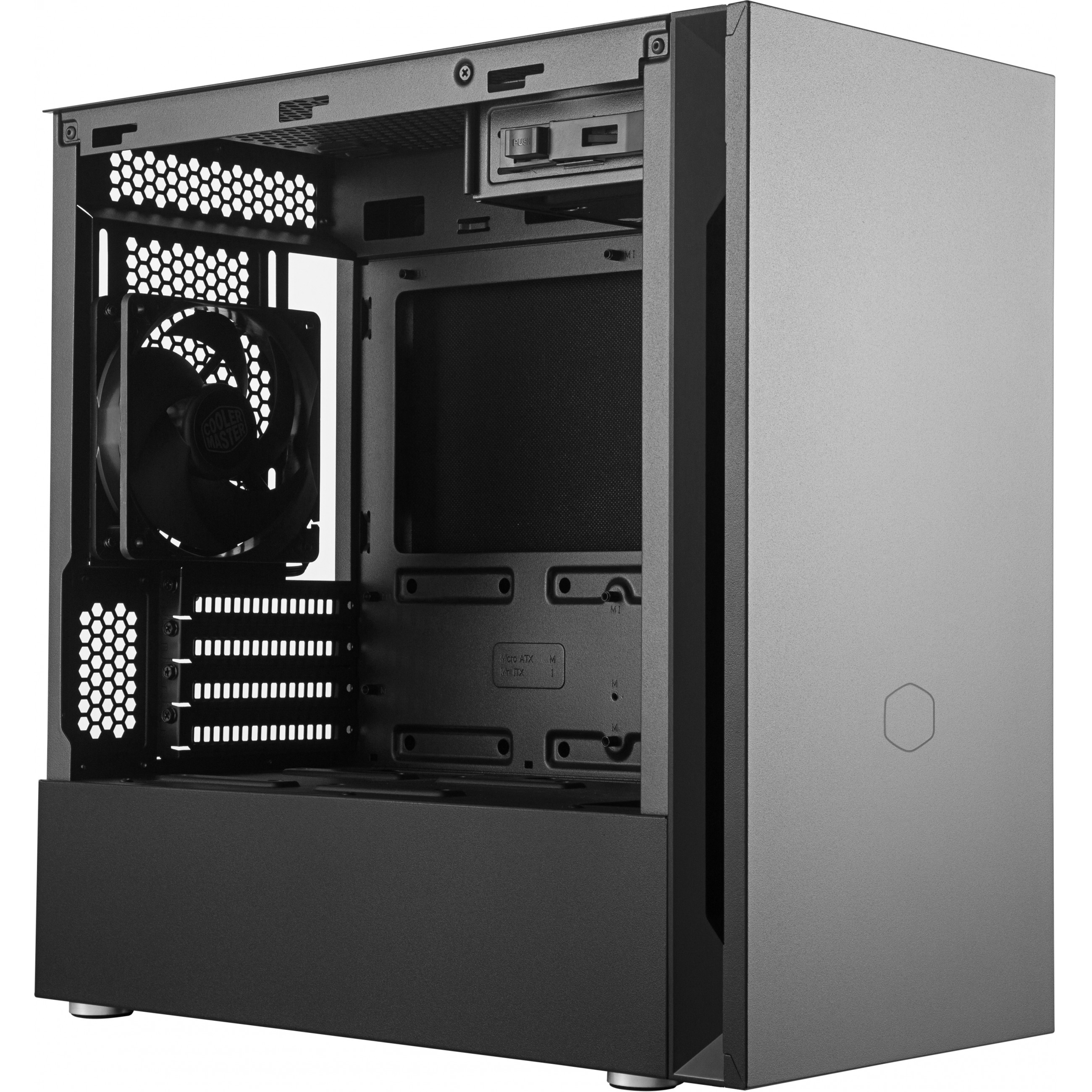 CoolerMaster Geh Mini Silencio S400 (B) USB 3.2/Steel side