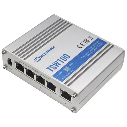 TELTONIKA TSW100 Industrial Switch Unmanaged PoE+ Gigabit