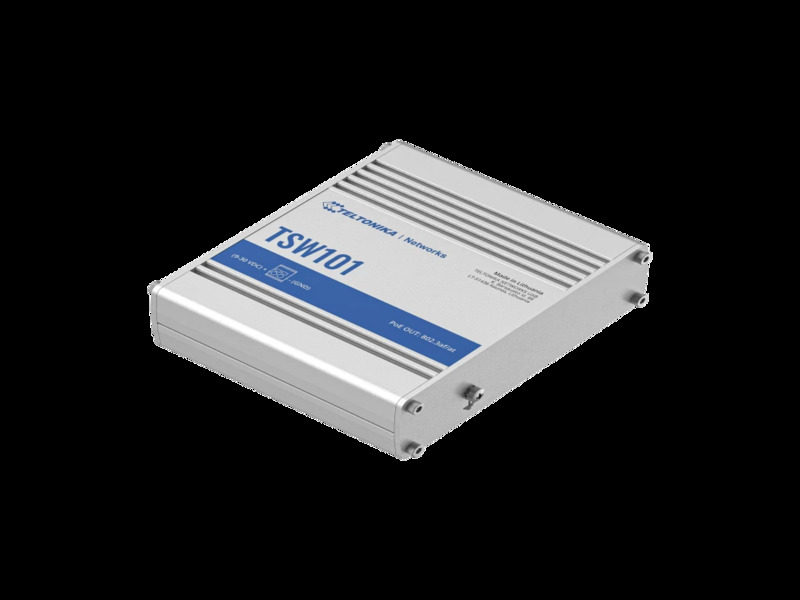 TELTONIKA TSW101 Switch 4xPoE+ Automotive  In-Vehicle