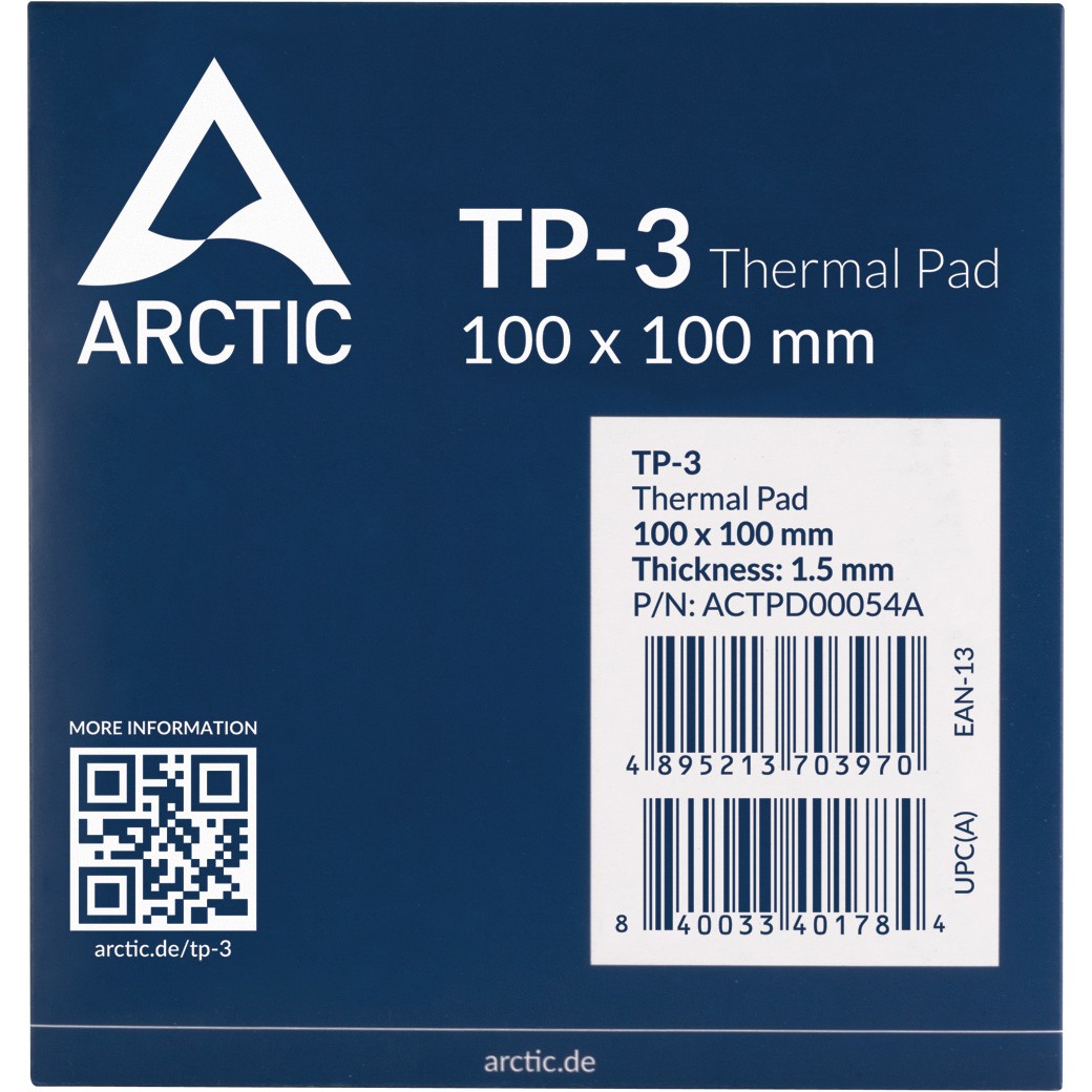 ARCTIC Thermal pad 100*100 mm (1,5mm)